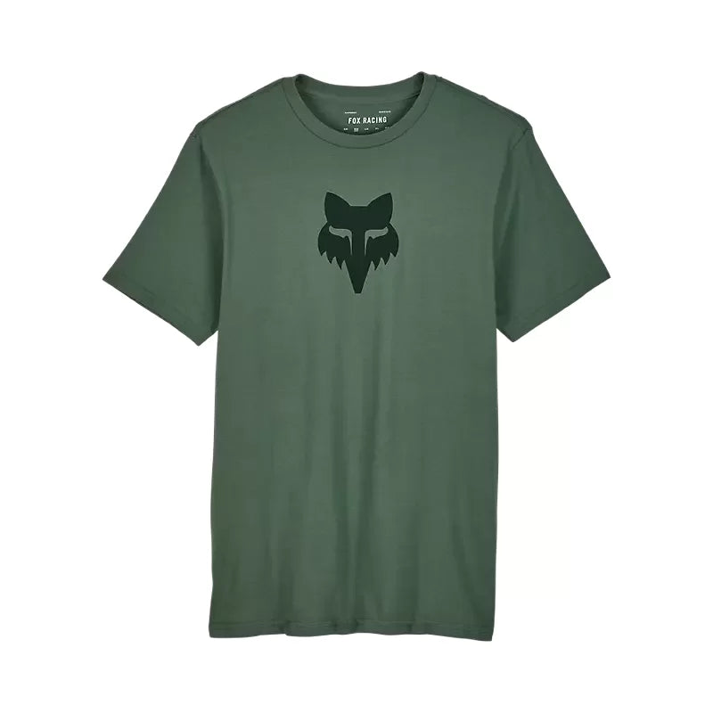 Fox Mens Hunter Green Fox Head SS Prem Tshirt