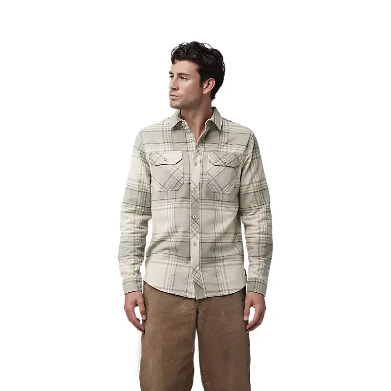 Fox Mens Cream  Traildust Flannel