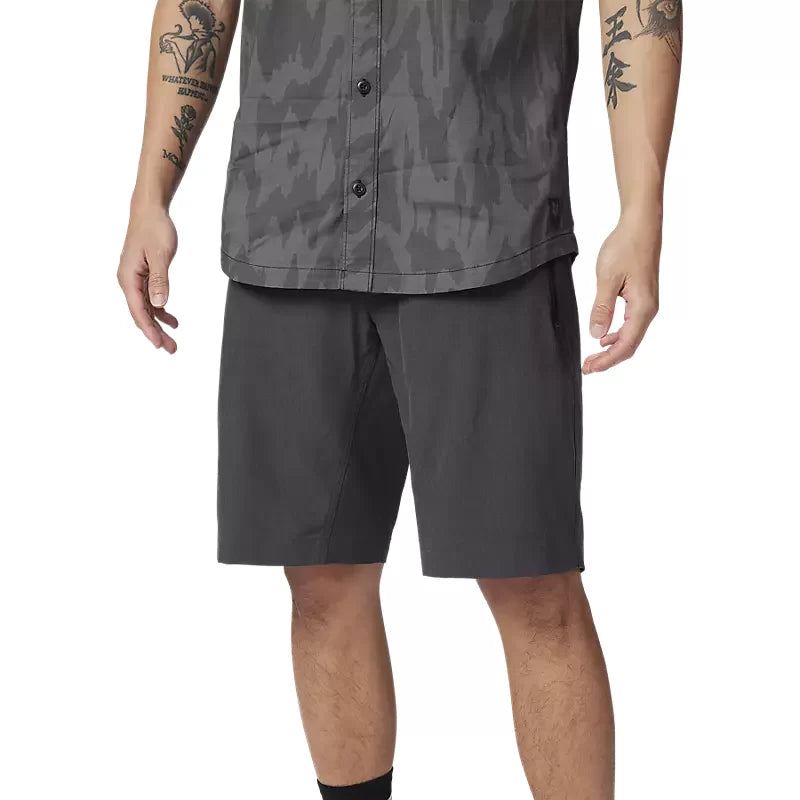 Fox Mens Heather Black Machete Tech Shorts