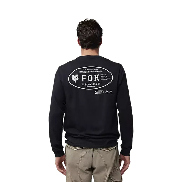 Fox Mens Black Stamped LS Prem Tshirt