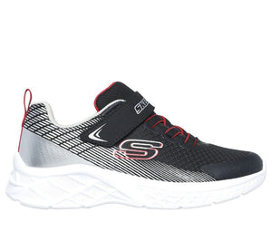 Skechers Boys Black/Red Microspec II Zovrik Running Shoe