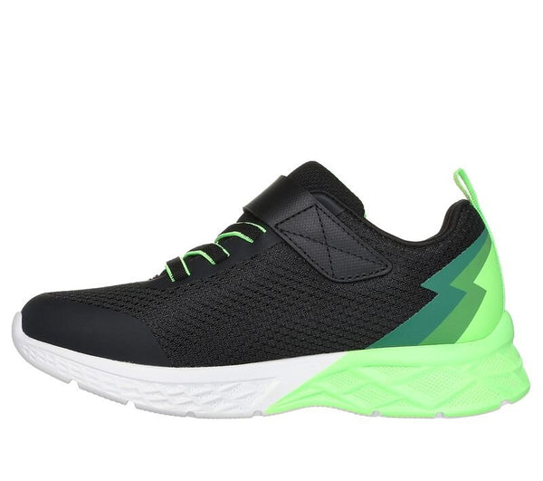 Skechers Boys Black/Lime Microspec Max II Vodrox Runninng Shoe