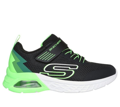 Skechers Boys Black/Lime Microspec Max II Vodrox Runninng Shoe