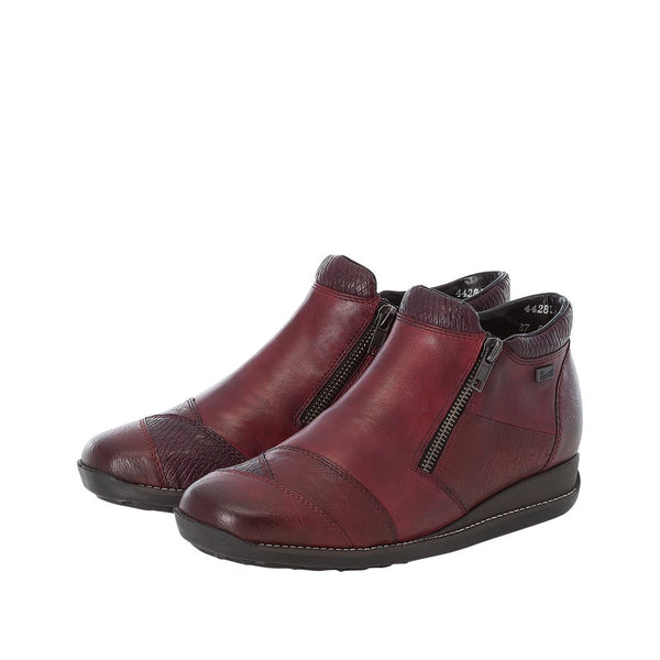 Rieker Ladies Red Daphne Lined Shoe