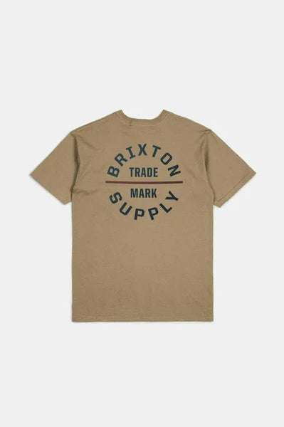 Brixton Mens Tiger's Eye/Navy/Mahogany Oath V SS Tshirt