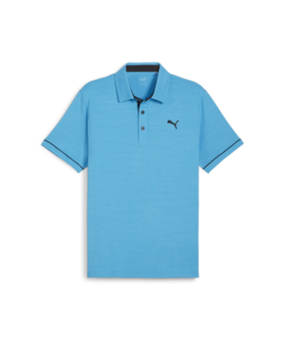 Puma Mens Aqua Blue Cloudspun Haystack Polo