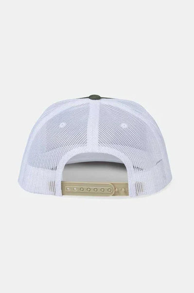 Brixton mens Agave Green/White Oath Trucker Hat