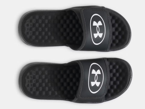 Under Armour Boys Black/White Ignite Pro 8 Slide