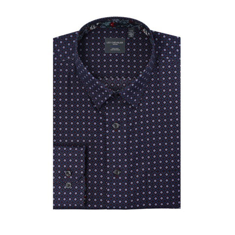 Leo Chevalier Mens Hidden Button No Iron LS Shirt