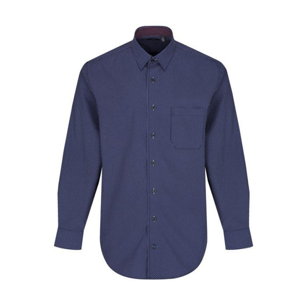 Leo Chevalier Mens Hidden Button No Iron LS Shirt