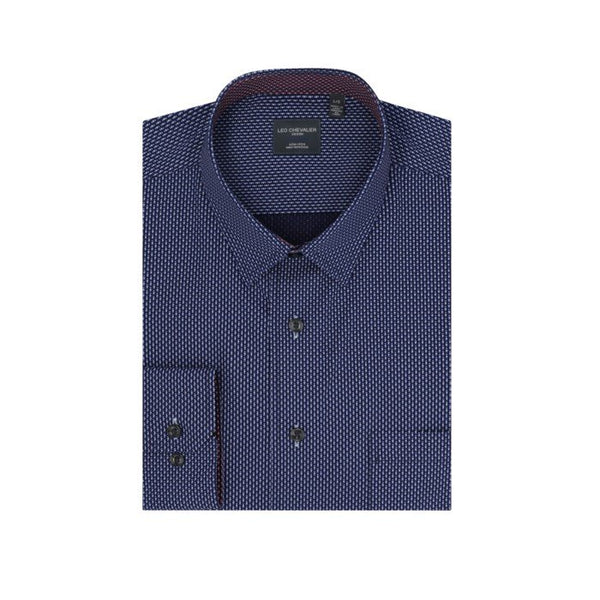 Leo Chevalier Mens Hidden Button No Iron LS Shirt