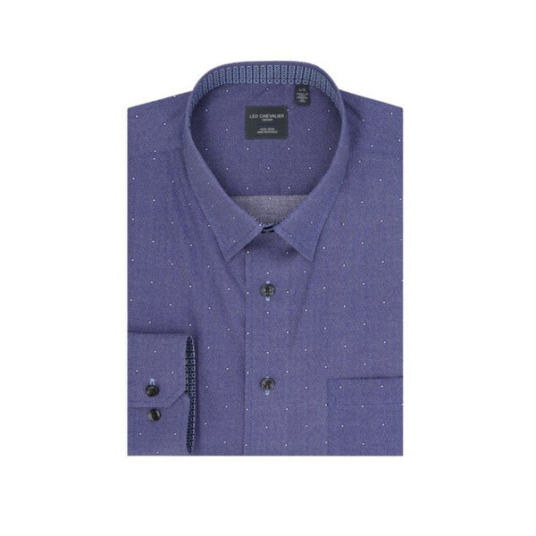 Leo Chevalier Mens Hidden Button No Iron LS Shirt