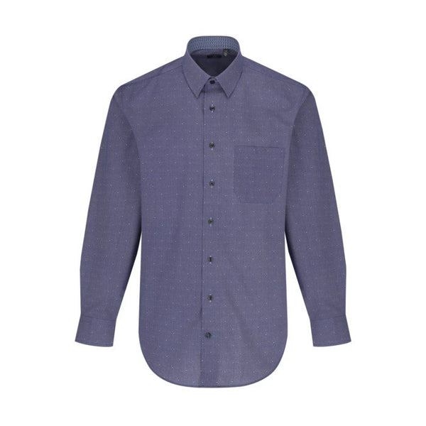 Leo Chevalier Mens Hidden Button No Iron LS Shirt