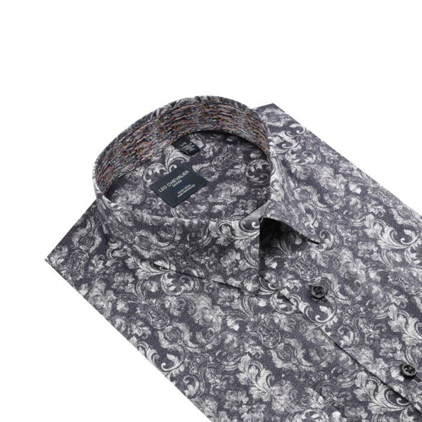 Leo Chevalier Mens Hidden Button No Iron LS Shirt