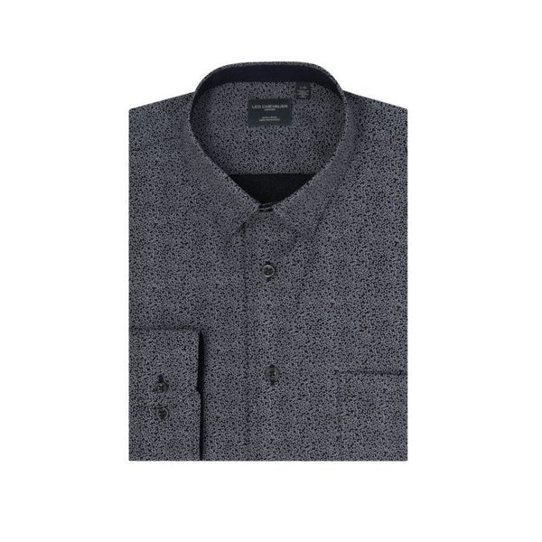 Leo Chevalier Mens Hidden Button No Iron LS Shirt