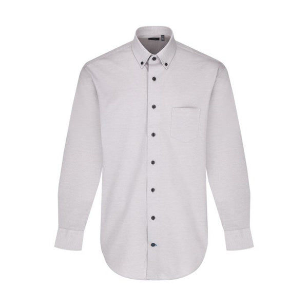 Leo Chevalier Mens Hidden Button No Iron LS Shirt