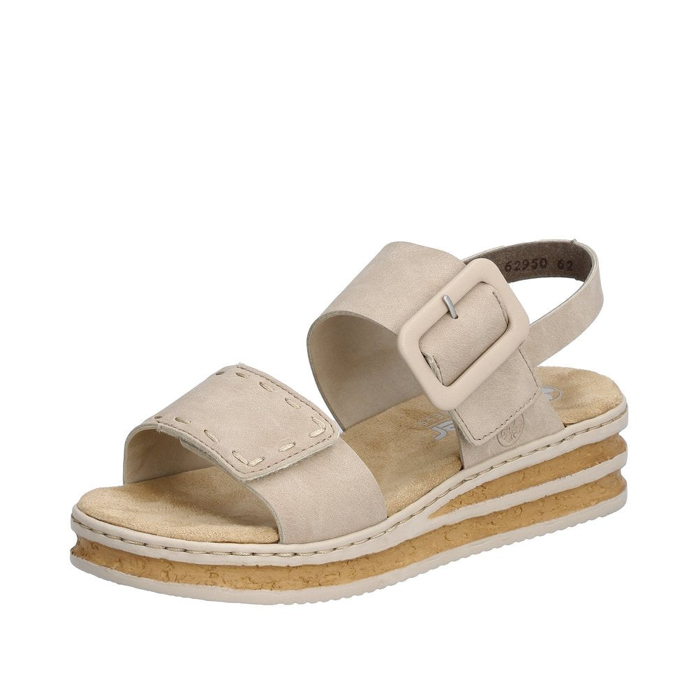 Rieker Ladies Beige 62950-62 Regina Sandal