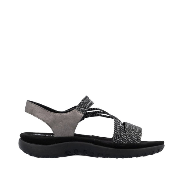 Rieker Ladies Grey Franja Sandal