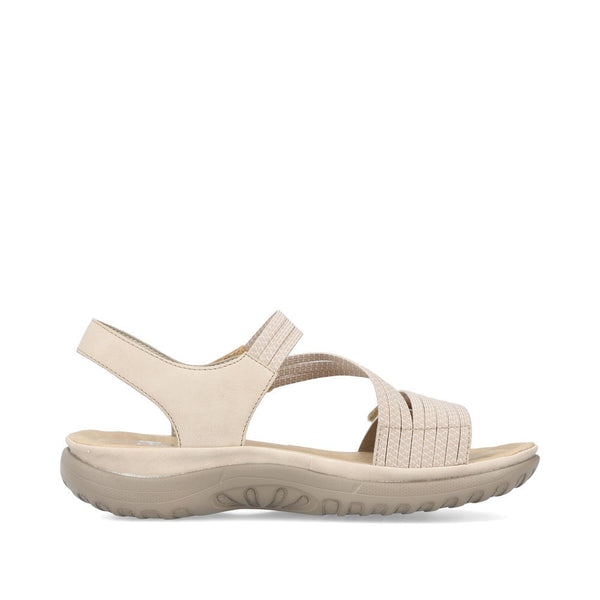 Rieker Ladies Beige 64870-62 Franja Sandal