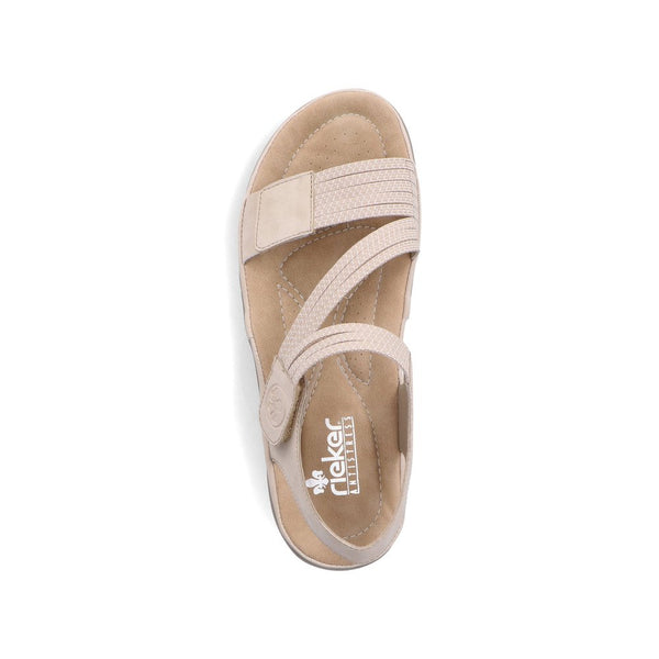 Rieker Ladies Beige 64870-62 Franja Sandal