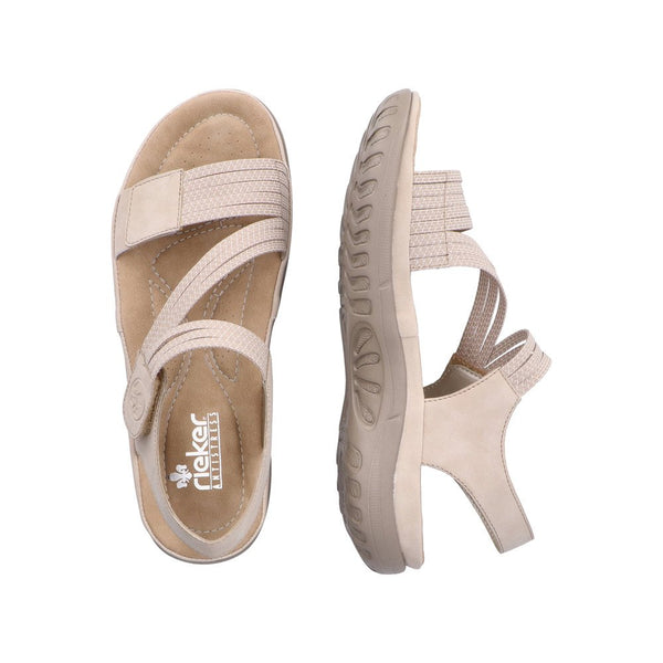 Rieker Ladies Beige 64870-62 Franja Sandal