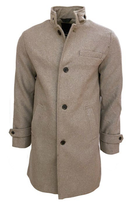 Leo Chevalier Mens Wool Button Coat