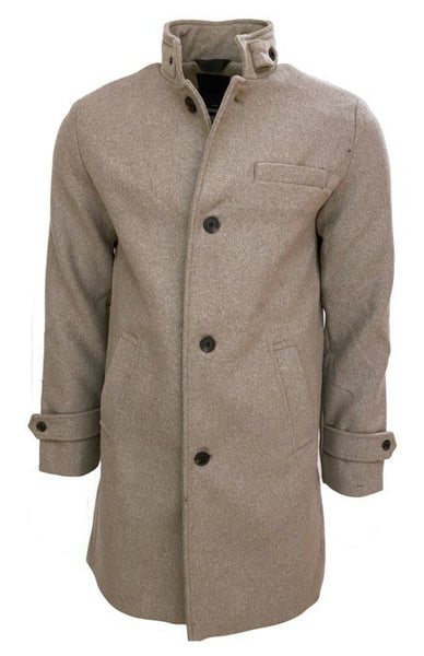 Leo Chevalier Mens Wool Button Coat