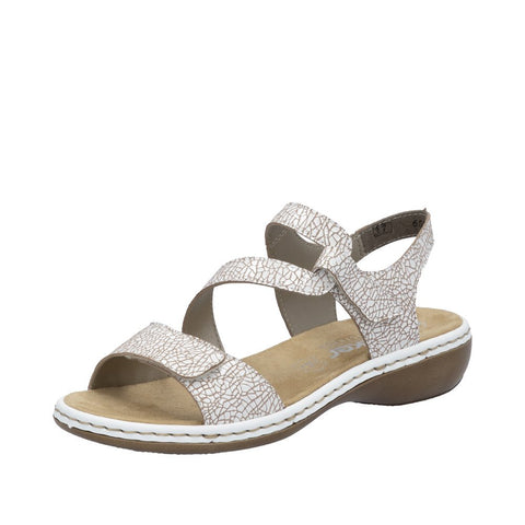 Rieker Ladies White Regina Sandal