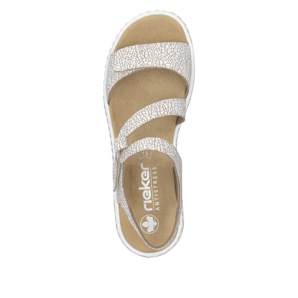 Rieker Ladies White Regina Sandal