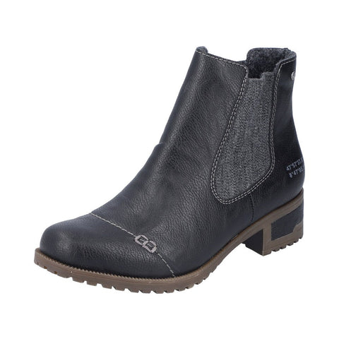 Rieker Ladies Gracia 70354-00 Black Boot