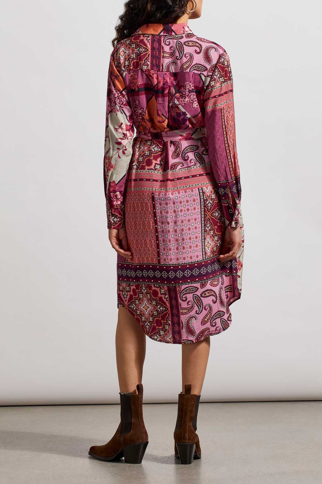 Tribal Ladies Combo Print Shirt Dress