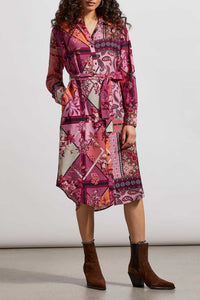 Tribal Ladies Combo Print Shirt Dress