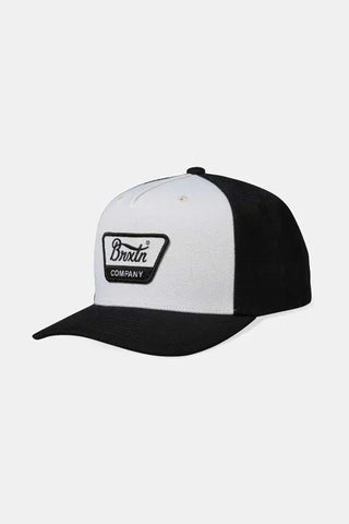 Brixton Mens Black/White/Black Linwood Netplus Snapback