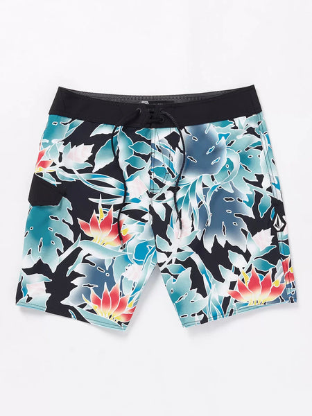 Volcom Mens Black Leaf It Mod 19" Short