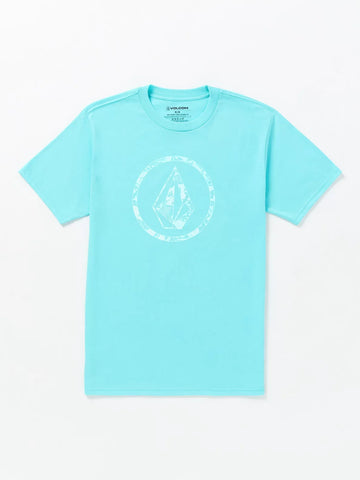 Volcom Mens Crete Blue Circle Stone SS Tshirt