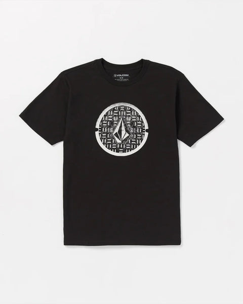 Volcom Mens New Black Circle Stone SS Tshirt