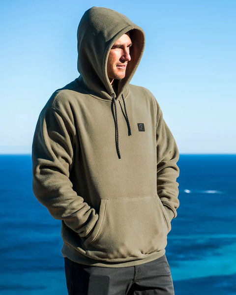 Volcom Mens Thyme Green Second Trip Pullover Hoodie