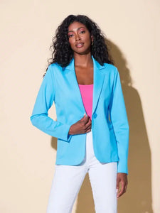 Alison Sheri Ladies Aqua Jacket