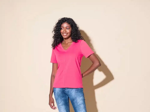 Alison Sheri Ladies Fuschia Tshirt