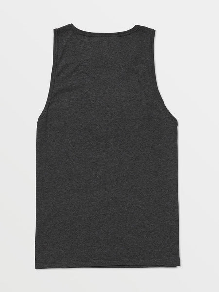 Volcom Mens Dark Black Solid Heather Tank