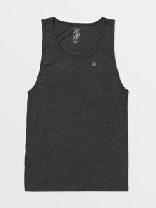 Volcom Mens Dark Black Solid Heather Tank