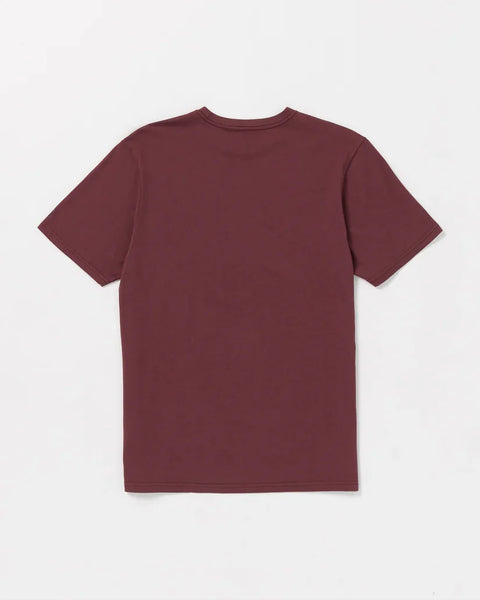 Volcom Mens Merlot Solid SS Tshirt