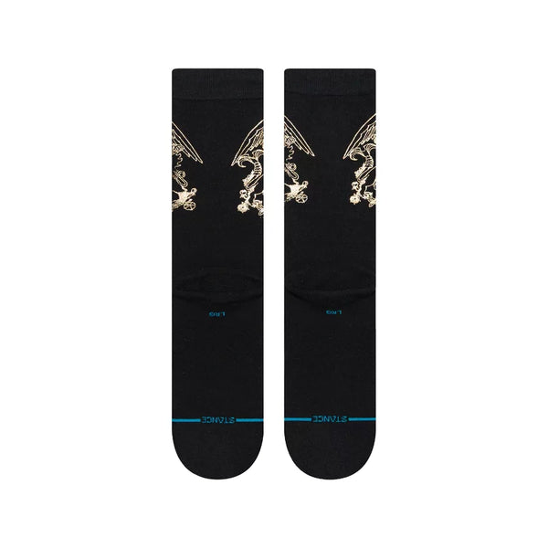 Stance Mens Queen Black Infiknit Crew Socks