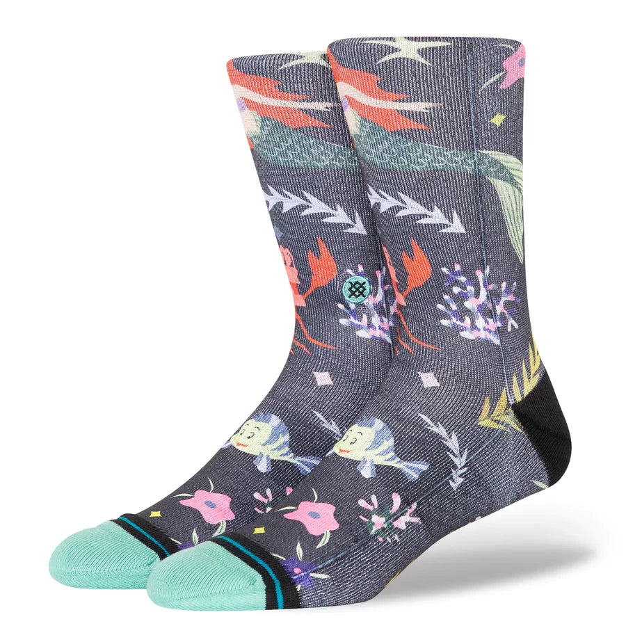 Stance Mens Disney Ariel Teal Crew Socks