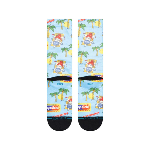 Stance Mens Good Pops Light Blue Crew Socks