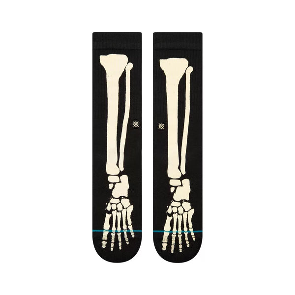 Stance Mens Bonez Black Crew Socks