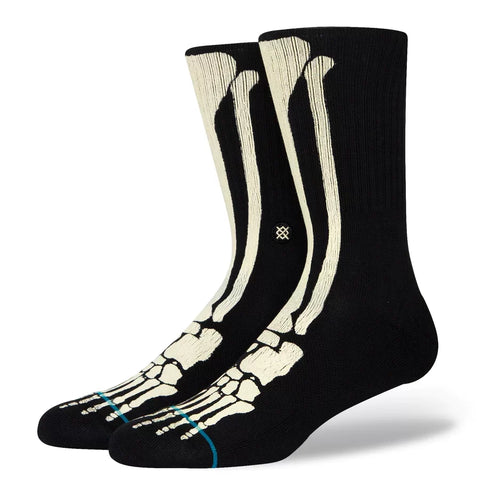 Stance Mens Bonez Black Crew Socks