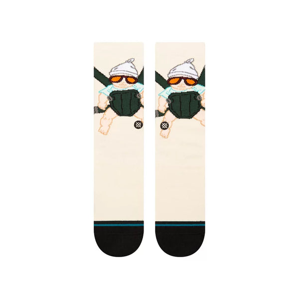 Stance Mens Hangover Carlos Off White Crew Socks