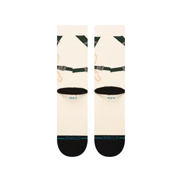 Stance Mens Hangover Carlos Off White Crew Socks