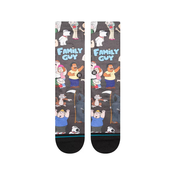 Stance Mens Family Guy Black Crew Socks